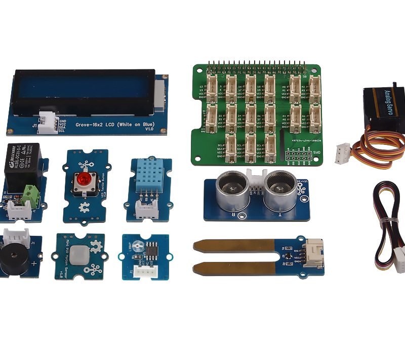 (Clearance) Grove HAT Base kit - 12 pcs sensors and modules compatible for Raspberry Pi