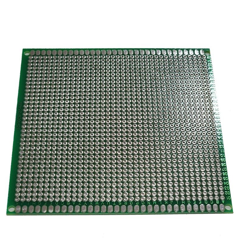 PCB Prototype donut board - double sided 10cm x 10cm