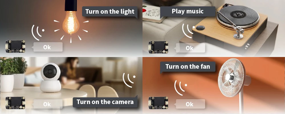 Offline Speech Recognition Module Built-in 121 command words Offline Speech Recognition Module Built-in 121 command words