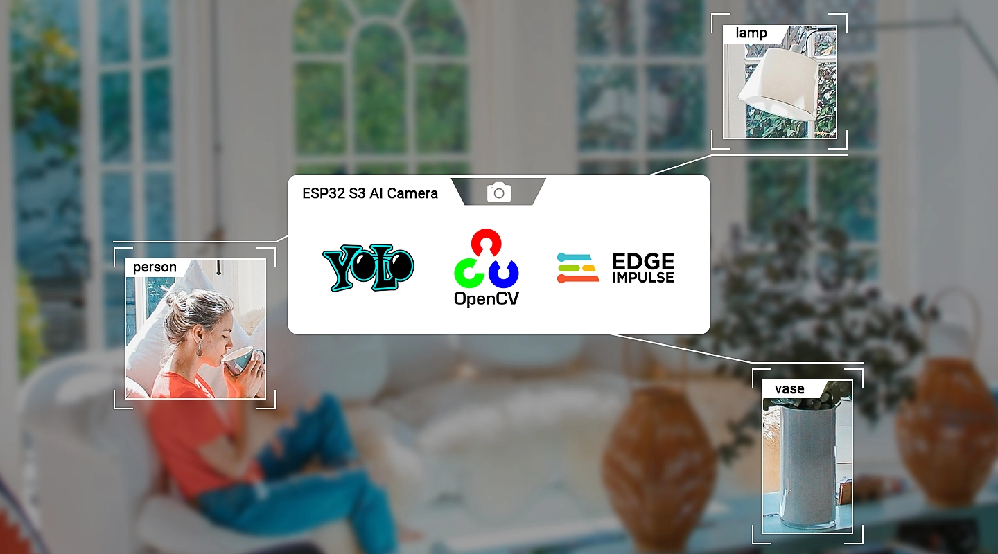 ESP32-S3 AI CAM Key Feature 1: Intelligent AI Processing and Edge Computing ESP32-S3 AI CAM Key Feature 1: Intelligent AI Processing and Edge Computing