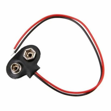 9v battery snap with 2 wires
