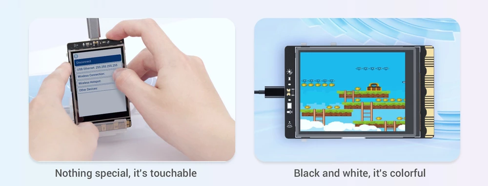 UNIHIKER Built-in 2.8-inch touchscreen UNIHIKER Built-in 2.8-inch touchscreen