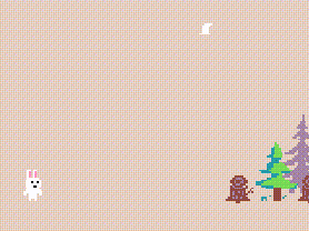 micro bit arcade pixel scene: Bunny Hop