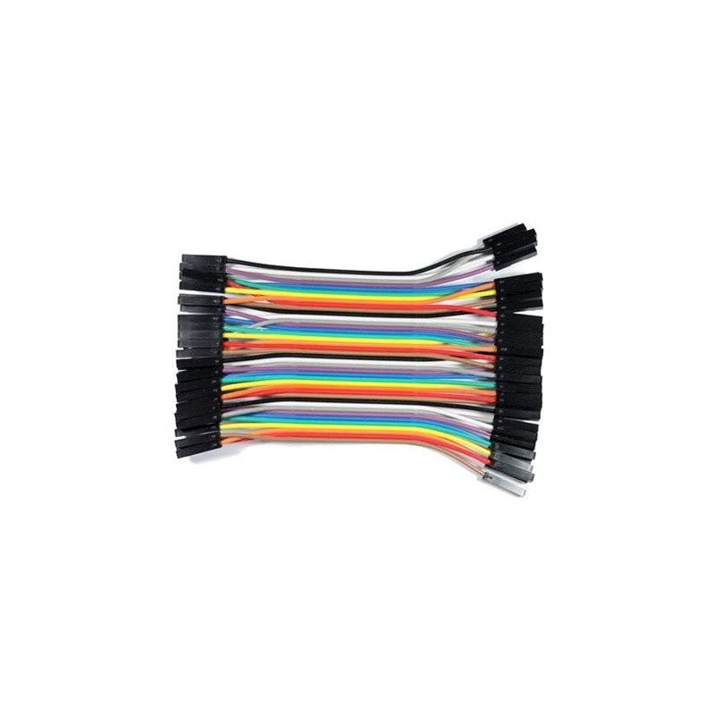 40-Ways Female-Female Dupont Jumper Wire (10cm)